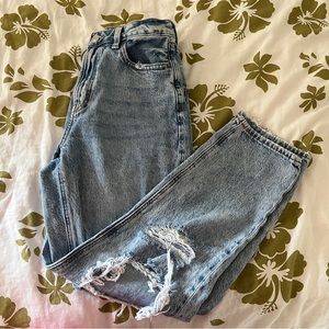 AE mom straight jeans